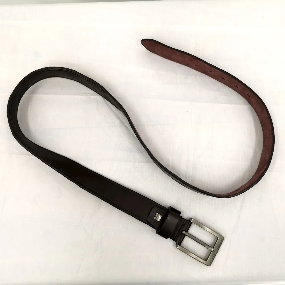 Zanzara 40 Dark Brown Leather Heavy Duty Belt